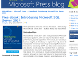 Free ebook: Introducing Microsoft SQL Server 2014