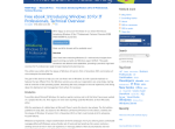 Free ebook: Introducing Windows 10 for IT Professionals, Technical Overview