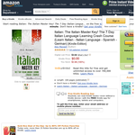 Free eBook: Italian: The Italian Master Key! The 7 Day Italian Language Learning Crash Course (Learn Italian - Italian Language - Spanish - German) [Kindle Edition]