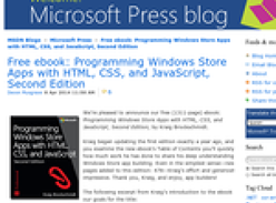 Free ebook: Programming Windows Store Apps with HTML, CSS, and JavaScript, Second Edition