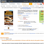 Free eBook: Speed Reading For Beginners: Drastically Improve Your Reading Speed in One Day [Kindle Edition]