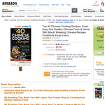 Free eBook: Top 40 Chinese Cooking Recipes: Cook Easy And Healthy Chinese Food at Home With Mouth Watering Chinese Recipes Cookbook [Kindle Edition]