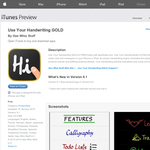 Free eBook: Use Your Handwriting GOLD [iOS]