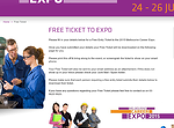 Free Entry Ticket to the 2015 Melbourne Career Expo
