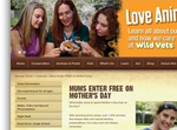 Free Entry to Perth Zoo for Mothers on Mother's Day