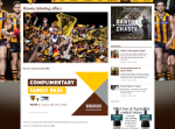 Free Family Tickets to Round 2 match against West Coast Eagles at the MCG on Sunday 3 April 