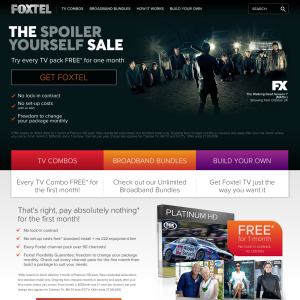 Free Foxtel Platinum HD for 1 Month