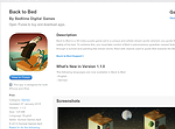 Free Game: Back to Bed [iOS]