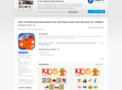 Free Game: Kids Card Matching Educational Color and Shapes Early Learning Game for Toddlers [iOS]