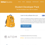 Free GitHub Student Developer Pack