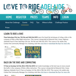 Free hands on Learn to Ride a Bike Course