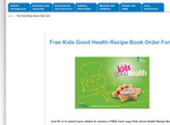 Free Hard Copy of Kids Good Health Recipe Book