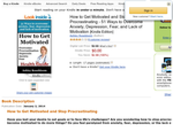 Free How to Get Motivated and Stop Procrastinating - 51 Ways to Overcome Anxiety, Depression, Fear, and Lack of Motivation [Kindle Edition]