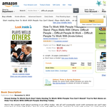 Free How To Work With People You Can't Stand: Plays Wells With Others: Difficult People -- Difficult People At Work -- Difficult People To Work With [Kindle Edition]