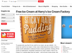 Free Ice Cream at Harry's Ice Cream Factory