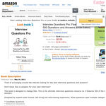 Free Interview Questions Pro: Featuring the Top 500 Questions and Answers [Kindle Edition]