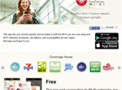 Free Japan Connected-free Wi-Fi App [iOS and Android]