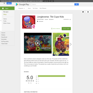 Free Jungleverse: Tiki Cups Kids