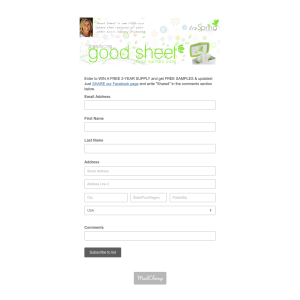 Free Laundry Sheet