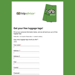 Free luggage tags!