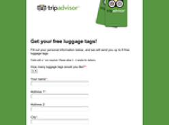Free luggage tags!