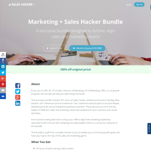 Free Marketing + Sales Hacker Elearning Course Bundle