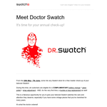 Free master check-up of your Swatch