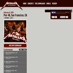 Free Metallica Live in Pier 48, San Francisco, CA mp3 Download