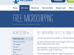 Free Microchipping for the pets of owners with Health Care Cards 