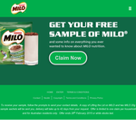 Free Milo Sachets