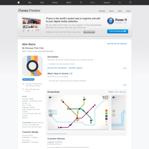 Free Mini Metro iOS Game