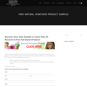 Free Natural Honeydew Product