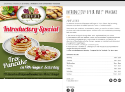 Free Pancake with Maple Syrup Top Ryde Shopping Centre 