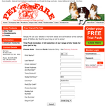 Free Pet Fare Products