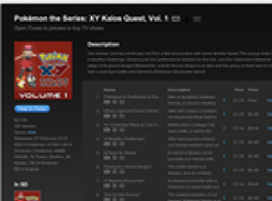 Free Pokemon the Series: XY Kalos Quest, Vol. 1 Episode 1