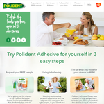 Free Polident Adhesive Cream Samples