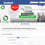 Free Promotional WPC Whey Protein