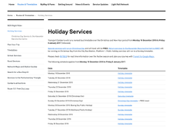 Free Public Transport on Christmas Day 25/12