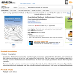 Free Quantitative Methods for Business: Coventry [Print Replica] [Kindle Edition]