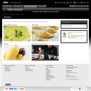 FREE Recipes from Braun