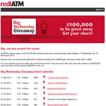 Free rediATM gift cards worth either $20 or $200.