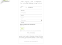 Free Sample Exfoliating Wax Strips