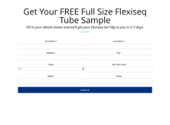  Free Sample Flexiseq Joint Lubrication Gel 