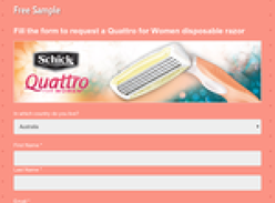 Free Schick Quattro Disposable Razor for Women