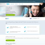 Free Skype Unlimited World subscription trial.
