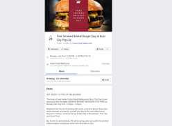 Free Smoked Brisket Burger Day