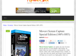 Free Software: Movavi Screen Capture Special Edition (100% OFF)