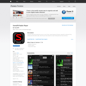 Free SomaFM Radio Player