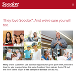 Free Soodox Pain Relief Cream Sample 