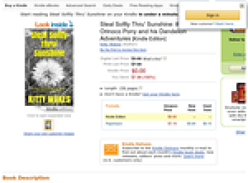 Free Steal Softly Thru' Sunshine: the story of Orinoco Pony and his Dandelion Adventures [Kindle Edition]